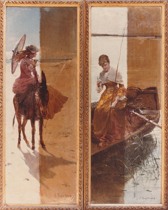 Tableau restauré avant/après